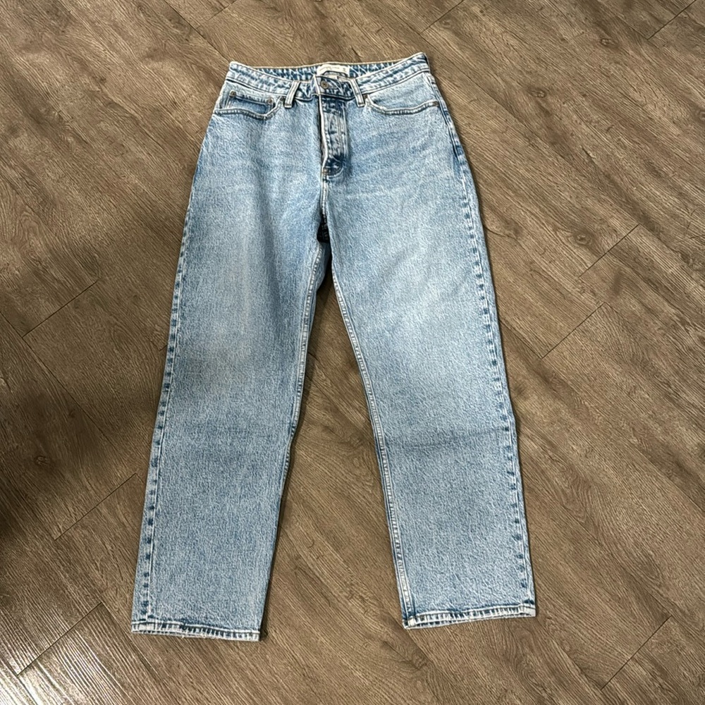 Abercrombie Dad High Rise Curve Love Jeans